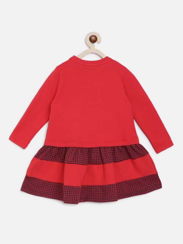 Knitted Dress With Print image number 1
